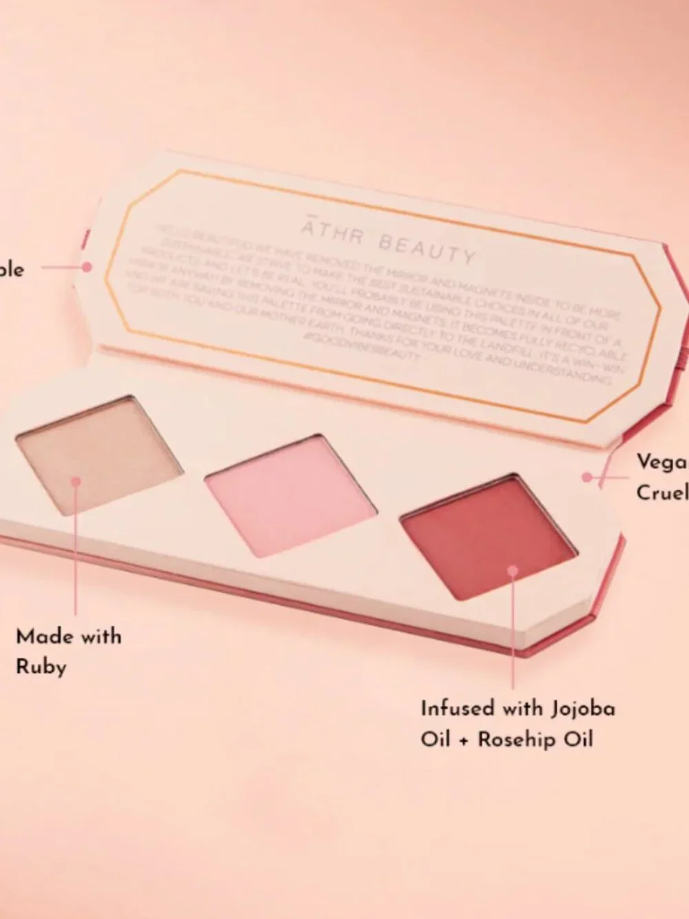 Athr Beauty Crystal Charged Cheek Palette NEW